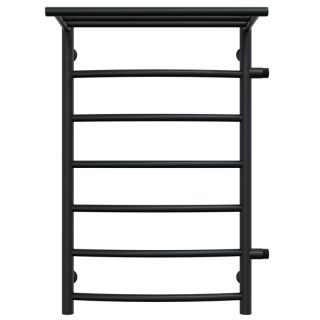 Полотенцесушитель водяной Laris Классик 73208026ЧМ правый с полкой П7 50x80см чёрный матовый